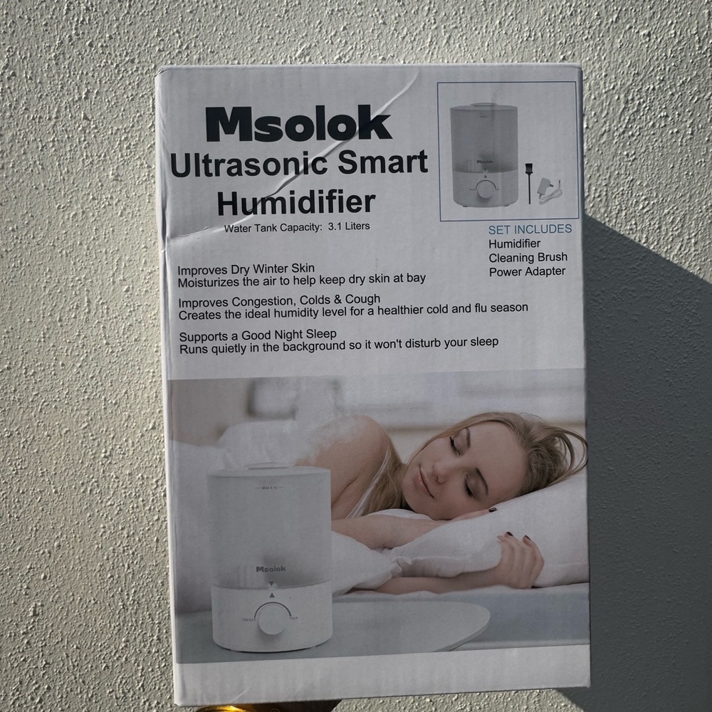 Msolok Ultrasonic Smart Humidifier - White